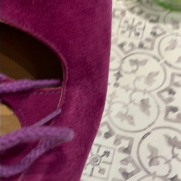 Vintage 1960's Mod Style Square Toe Mary Janes in Purple Suede by QualiCraft - Picture 7 of 15